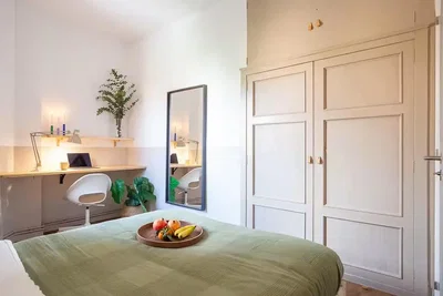 Chambre; lumière naturelle, style moderne