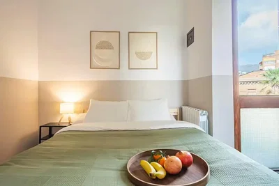 Chambre; lumière naturelle, style moderne