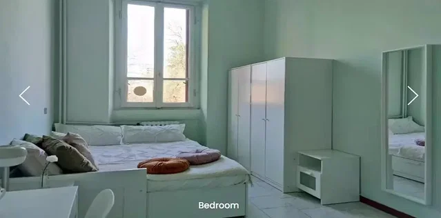 Dormitorio; luz natural, suelo de madera