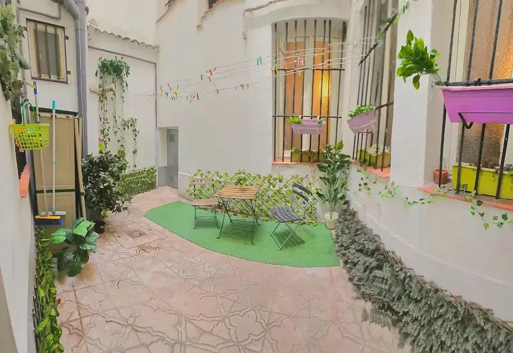 Terrazza; luce naturale, piante