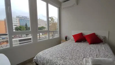 Chambre; vue, lumière naturelle