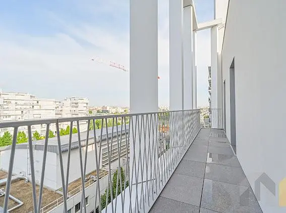 Balkon; blick, fliesenboden