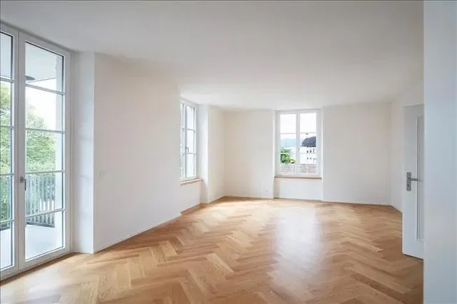 Wohnzimmer; holzboden, tageslicht