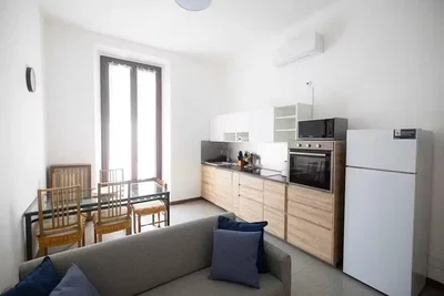 Soggiorno; elettrodomestici, luce naturale, stile moderno