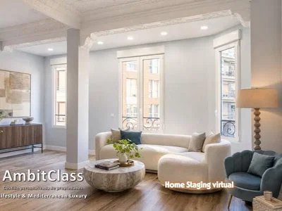 Living room; natural light, modern style, high ceiling