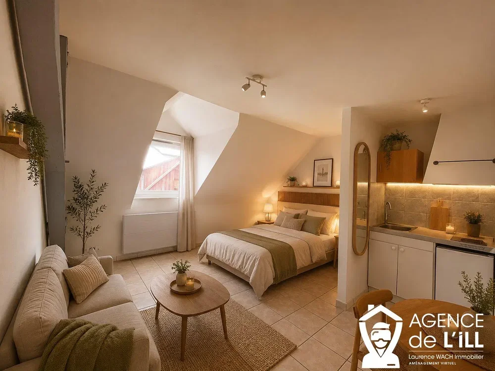 Quarto; luz natural, chão de madeira, estilo moderno