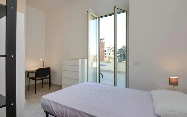 Bedroom; natural light, wood floor