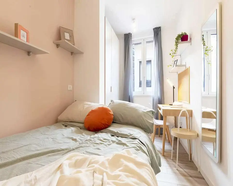 Bedroom; natural light, wood floor