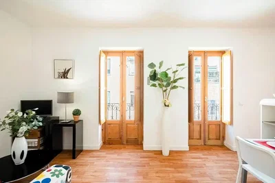 Living room; natural light, wood floor