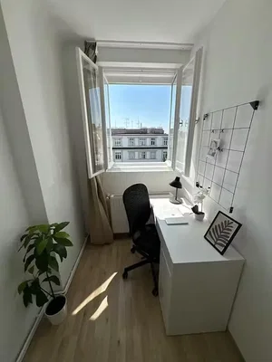 Living room; natural light, wood floor