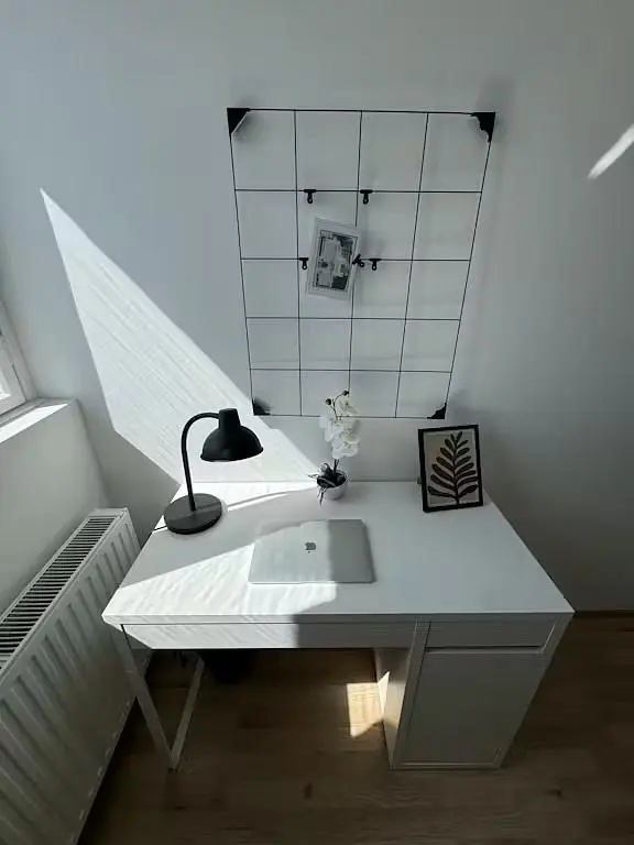 Living room; wood floor, natural light