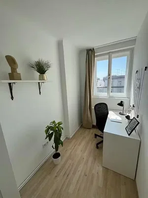 Living room; wood floor, natural light, modern style