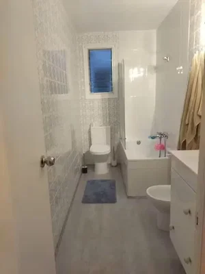 Bathroom; tile floor, natural light