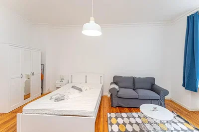 Bedroom; wood floor, natural light