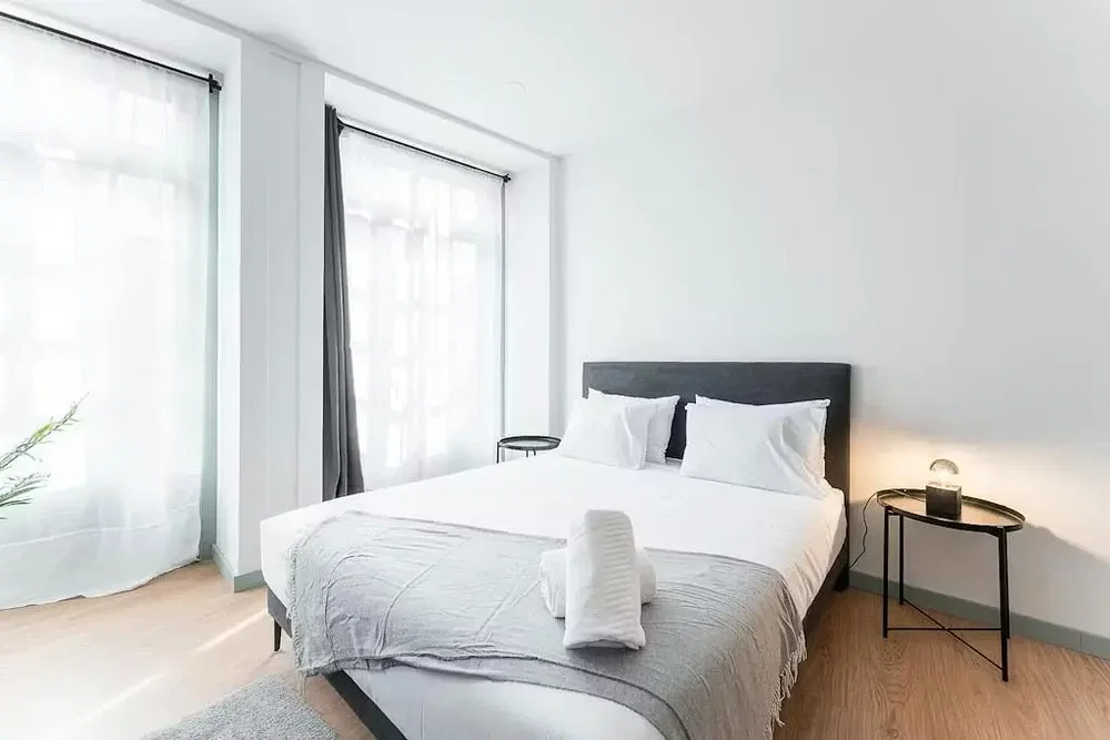 Bedroom; natural light, wood floor