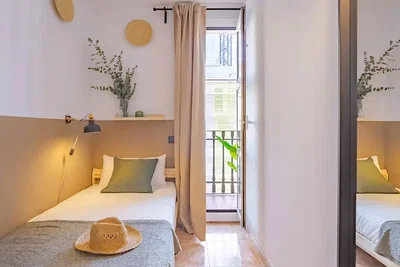 Chambre; lumière naturelle, style moderne