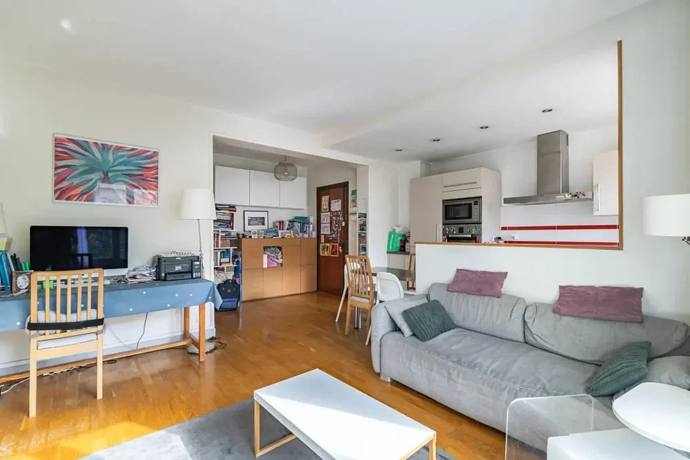 Salon; parquet, lumière naturelle