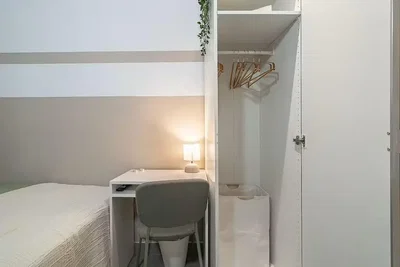 Bedroom; natural light, wood floor