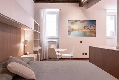 Schlafzimmer; tageslicht, moderner stil