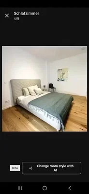 Bedroom; wood floor, natural light