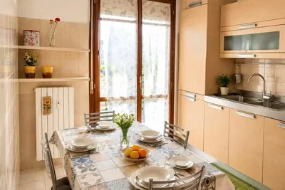 Cucina; elettrodomestici, luce naturale, stile moderno