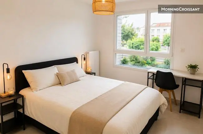 Quarto; luz natural, estilo moderno