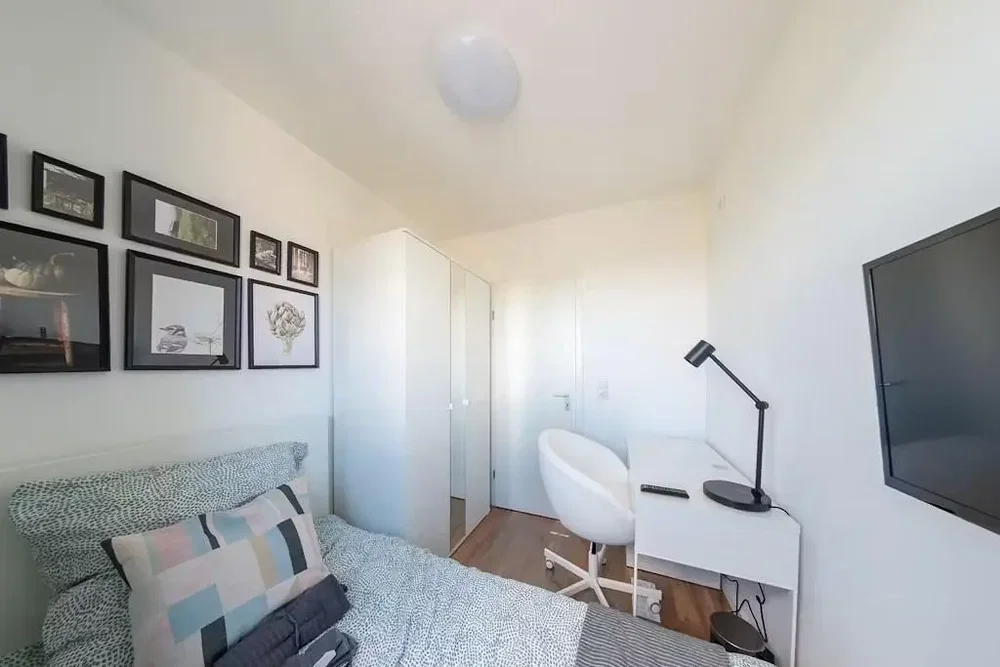 Quarto; luz natural, estilo moderno