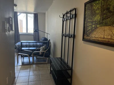 Living room; tile floor, natural light