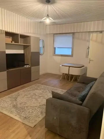 Living room; wood floor, natural light
