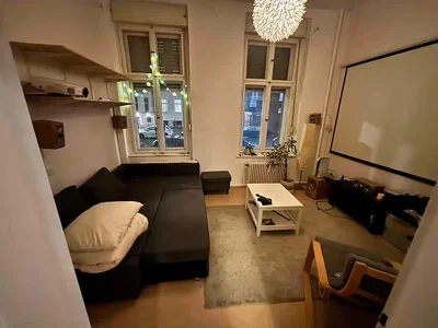Wohnzimmer; tageslicht, holzboden