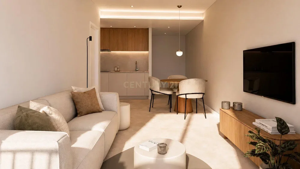 Oturma odası; doğal ışık, modern stil