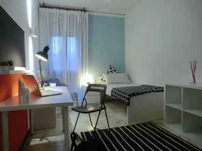 Camera da letto; luce naturale, stile moderno