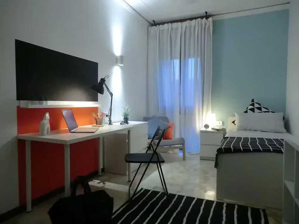 Camera da letto; luce naturale, stile moderno