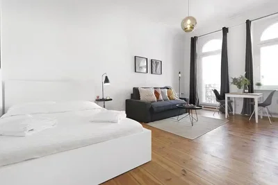 Bedroom; natural light, wood floor, modern style