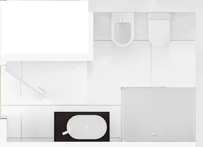Toilette; fliesenboden