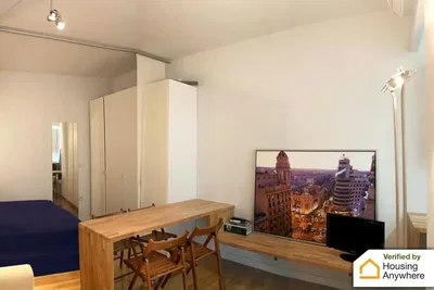 Camera da letto; pavimento in legno, luce naturale, stile moderno