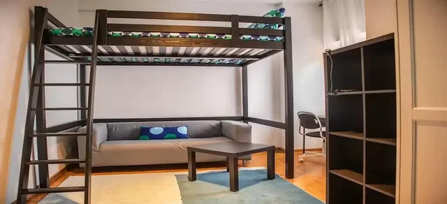 Kids room; wood floor, natural light