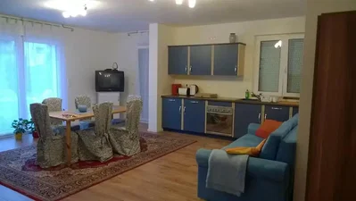 Living room; wood floor, natural light