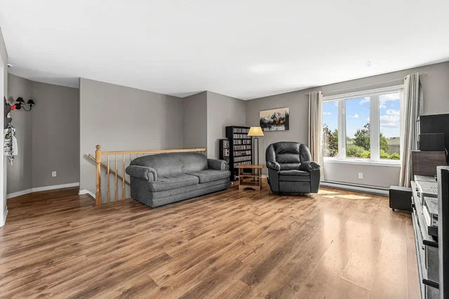Living room; wood floor, natural light, modern style
