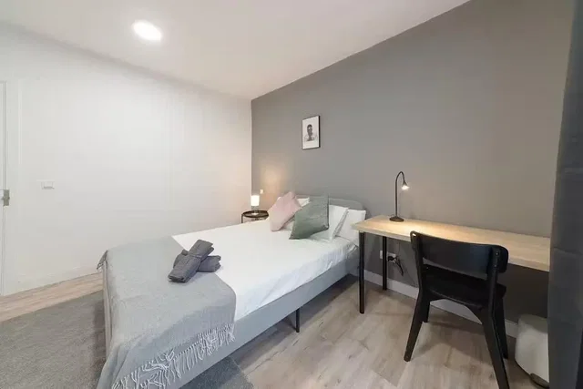 Bedroom; natural light, wood floor