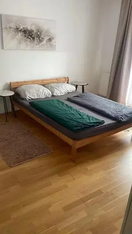 Bedroom; wood floor, natural light