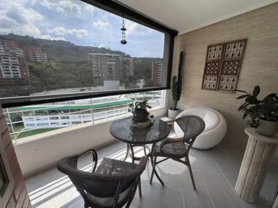 Varanda; vista, luz natural, estilo moderno