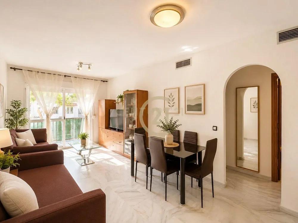 Salon; lumière naturelle, carrelage, style moderne