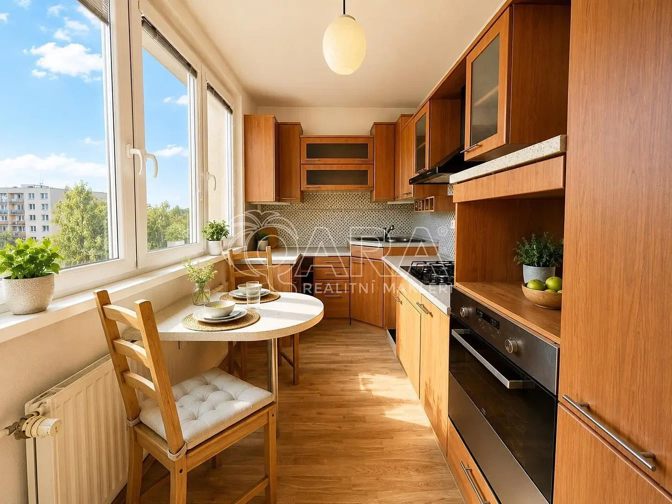 Cucina; elettrodomestici, vista, luce naturale, stile moderno