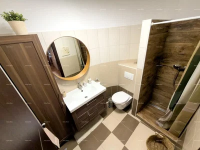 Toilettes; carrelage, rénové, lumière naturelle