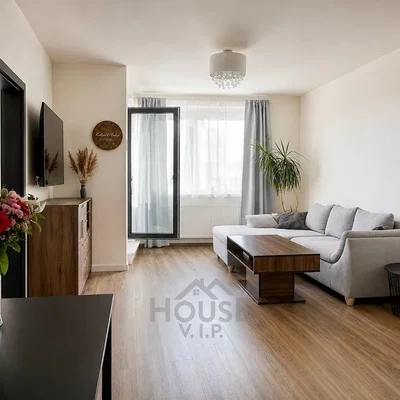 Living room; natural light, wood floor, modern style