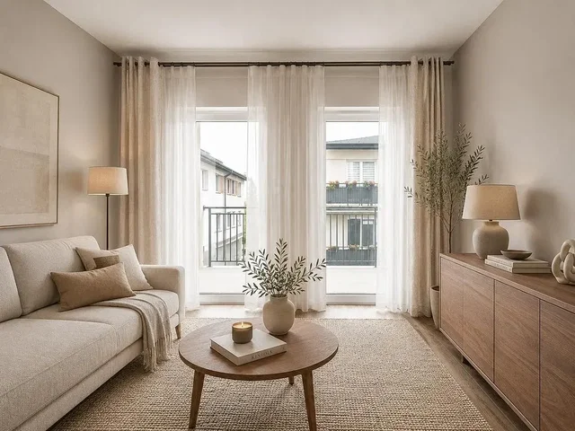 Soggiorno; luce naturale, stile moderno, pavimento in legno