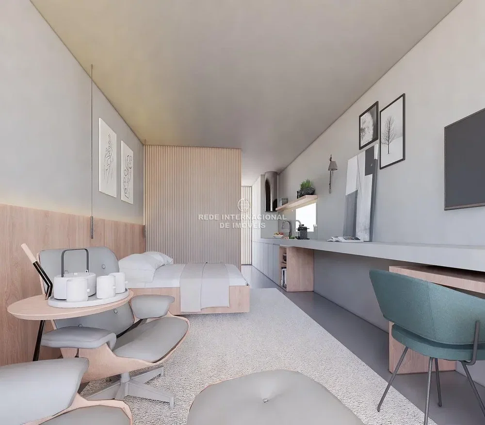 Chambre; style moderne, lumière naturelle