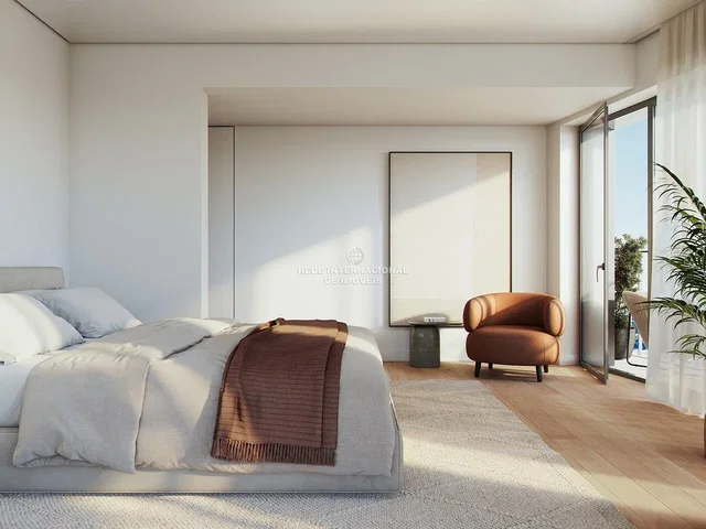 Bedroom; natural light, wood floor