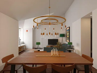 Living room; modern style, wood floor, natural light